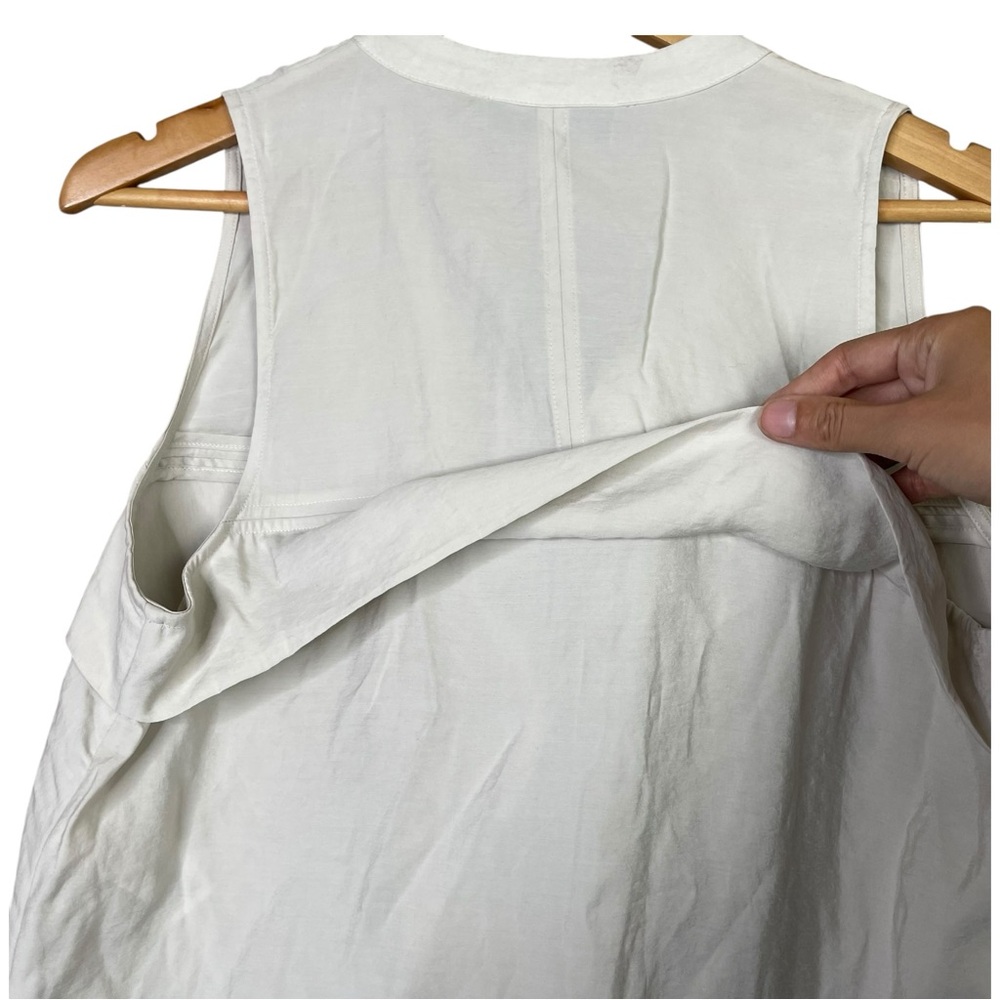 Reiss Women Skylar Belted Utility Jumpsuit  Stone Sleeveless Drawstring Sz 6 NEW - Picture 10 of 16